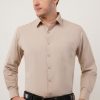 Beige Plain Shirt