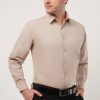 Beige Plain Shirt