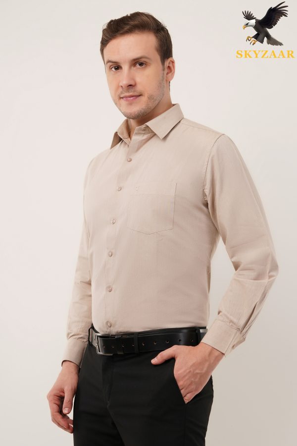 Beige Plain Shirt
