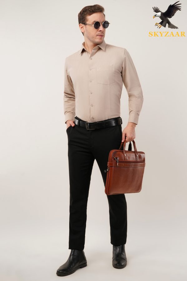 Beige Plain Shirt