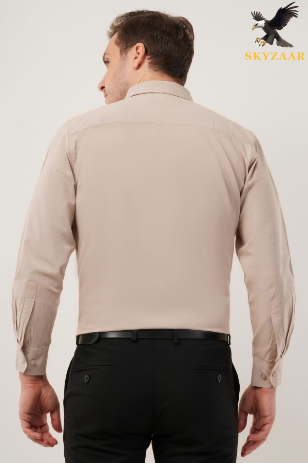 Beige Plain Shirt
