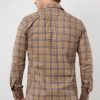 Dark Beige Check Shirt