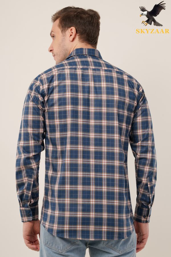 Blue Check Design Shirt