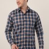 Blue Check Design Shirt