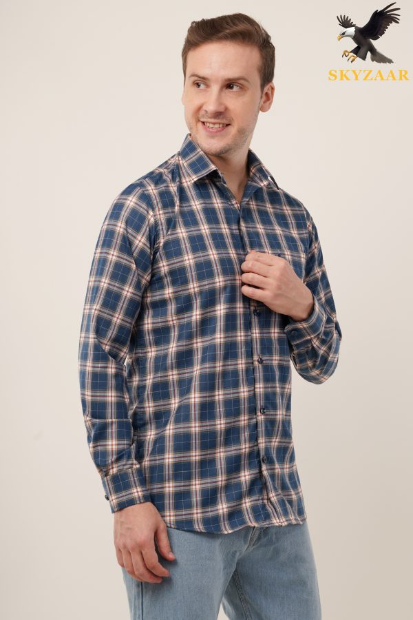 Blue Check Design Shirt